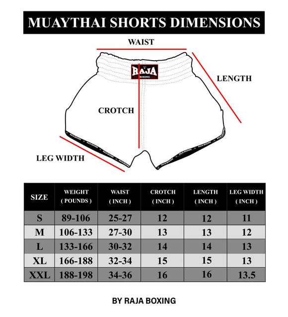 Raja Rappers Muay Thai Shorts - Fighters Boutique 