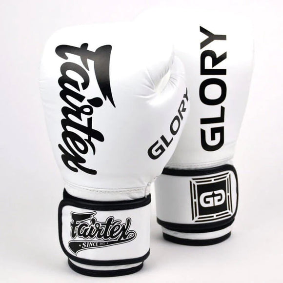 Fairtex Glory Boxing Gloves (WHI) - Fighters Boutique 