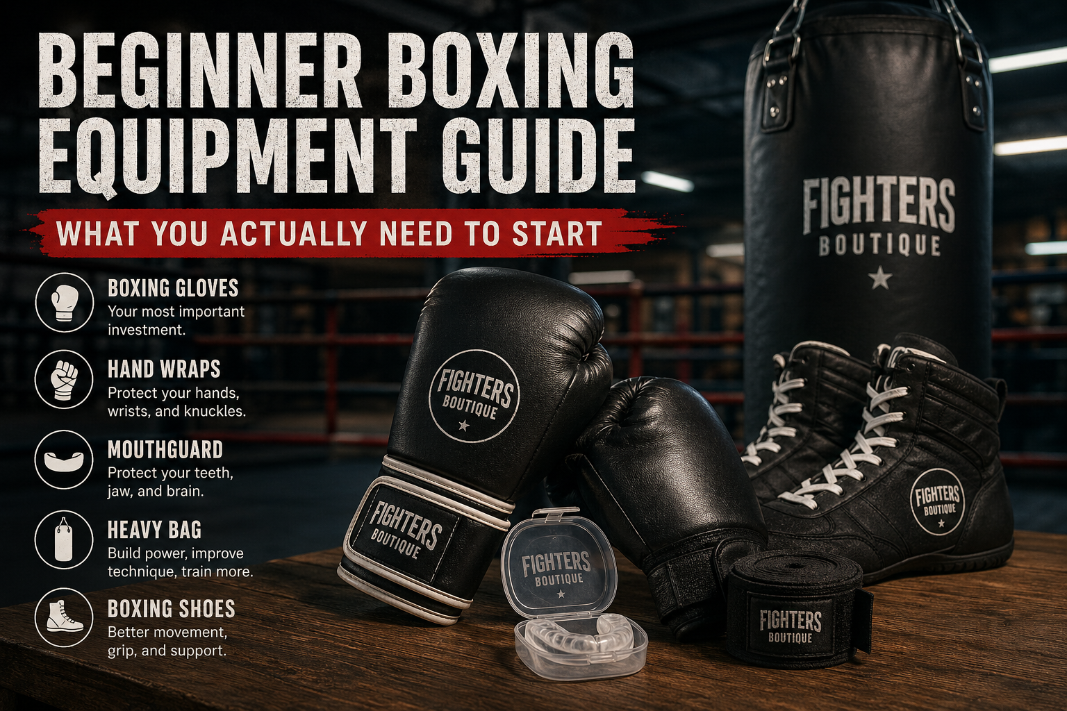 🥊 Beginner Boxing Equipment Guide: What You Actually Need to Start